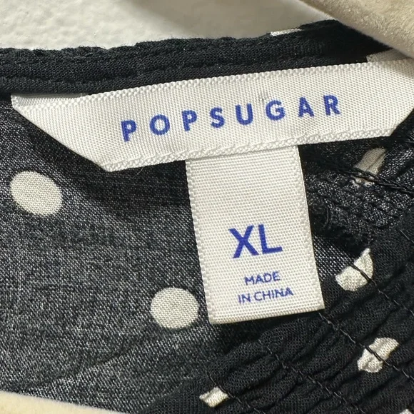 Popsugar Smocked Shoulder Puff Sleeve Blouse - Picture 4 of 5